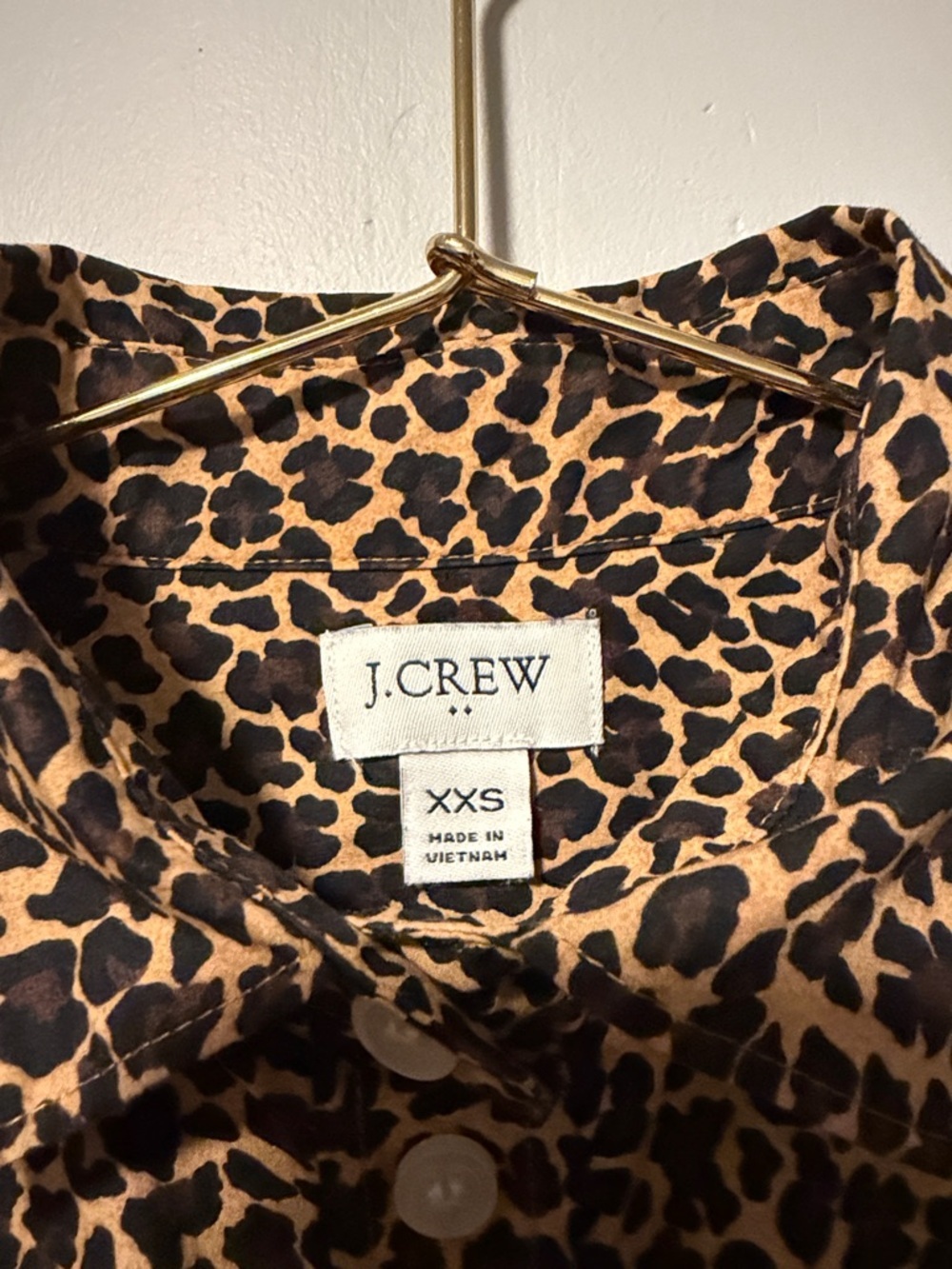 J.Crew casual button down shirt animal print - Picture 4 of 7